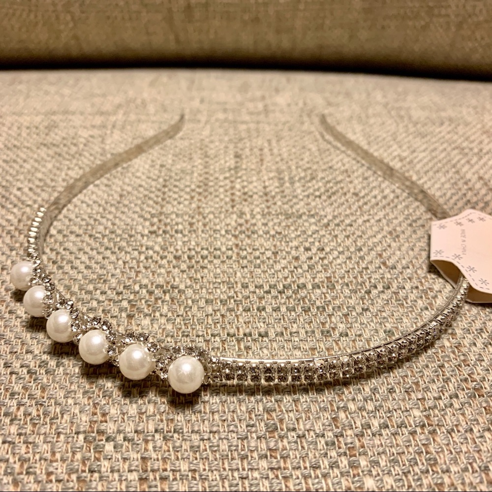 Gorgeous New Pearl Rhinestone Headband